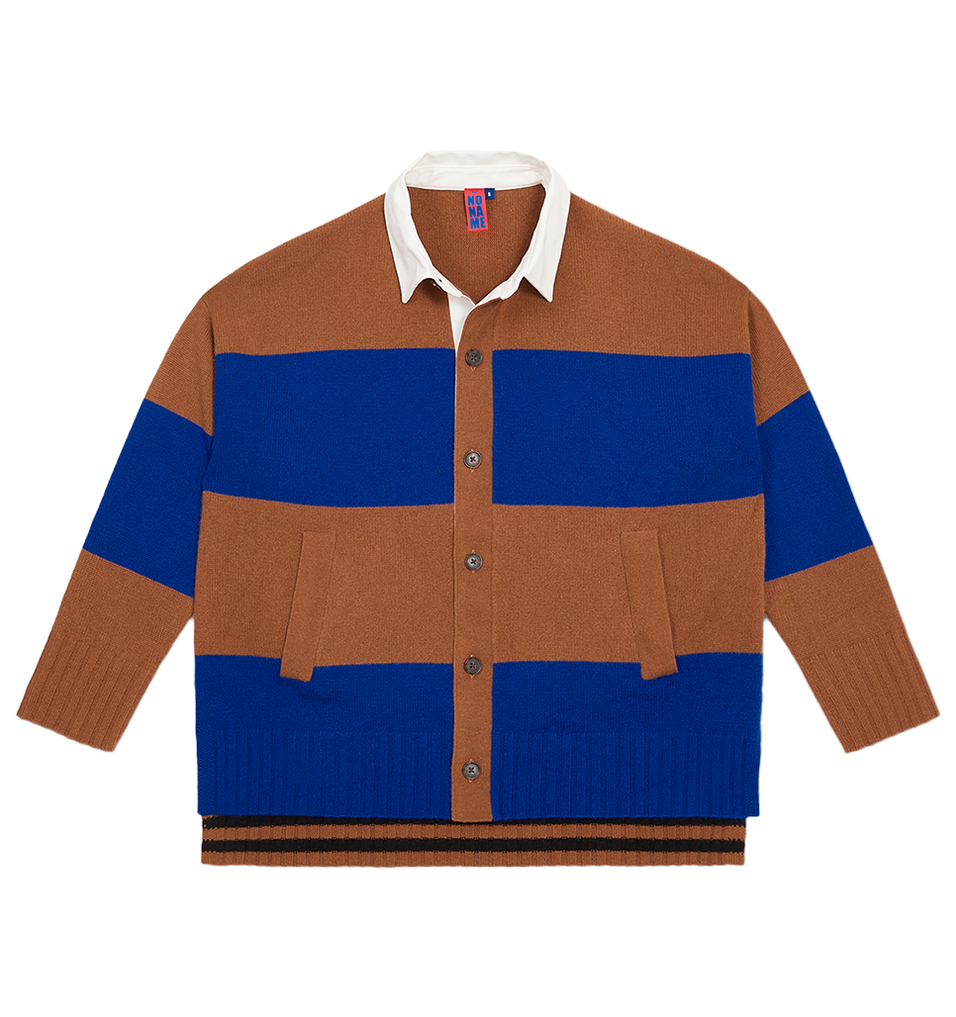 relaxed rugby cardigan