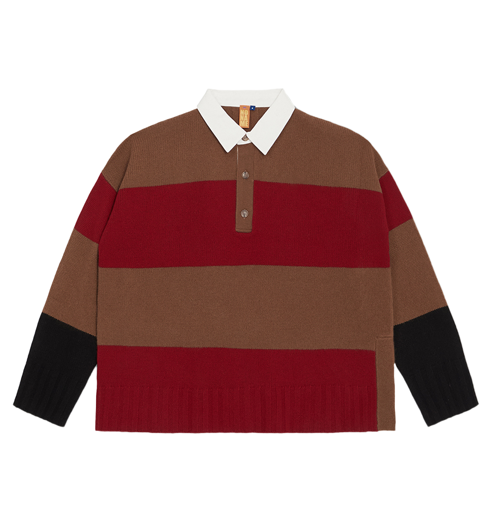 NUTTY/GARNET STRIPE