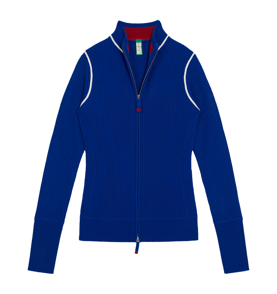 Women's Ribbed Zip-Up Cashmere Cardigan – nonameisneeded Women's Ribbed Zip-Up Cashmere Cardigan – nonameisneeded