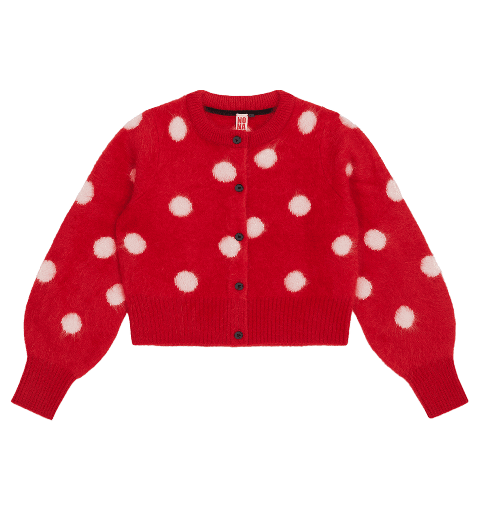 dotty mini cardigan