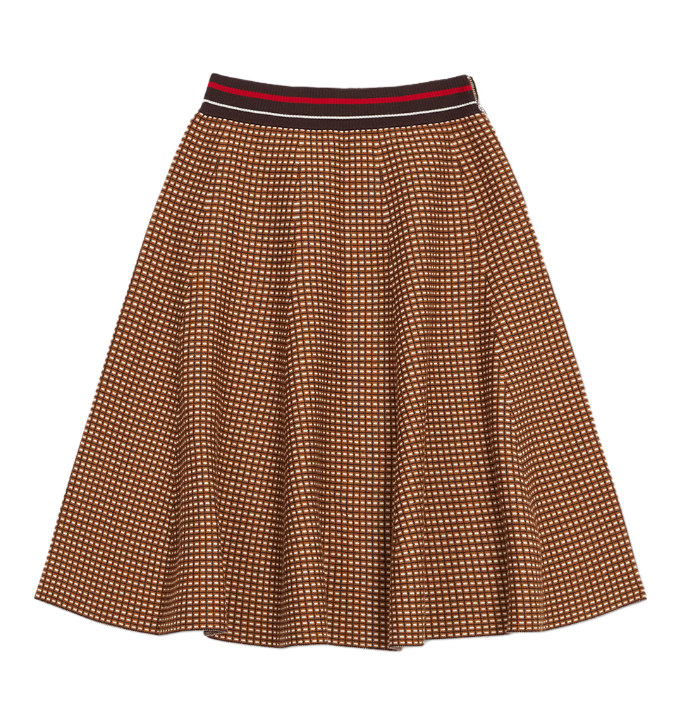 mini check flirt skirt