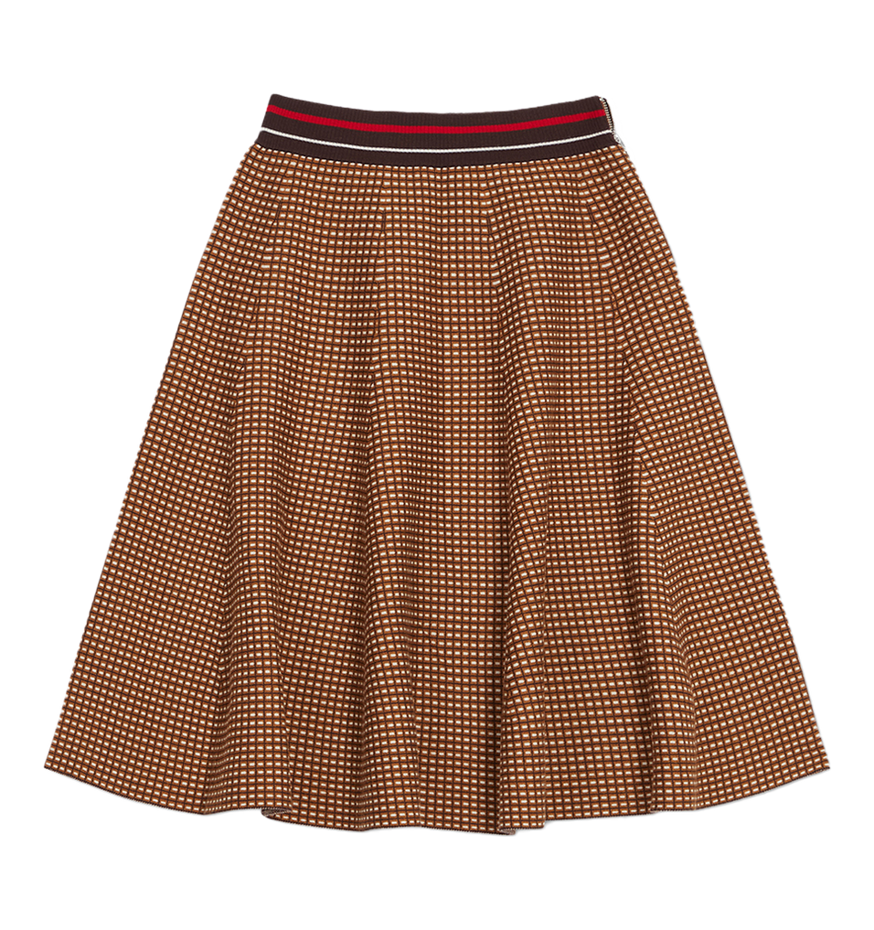 mini check flirt skirt