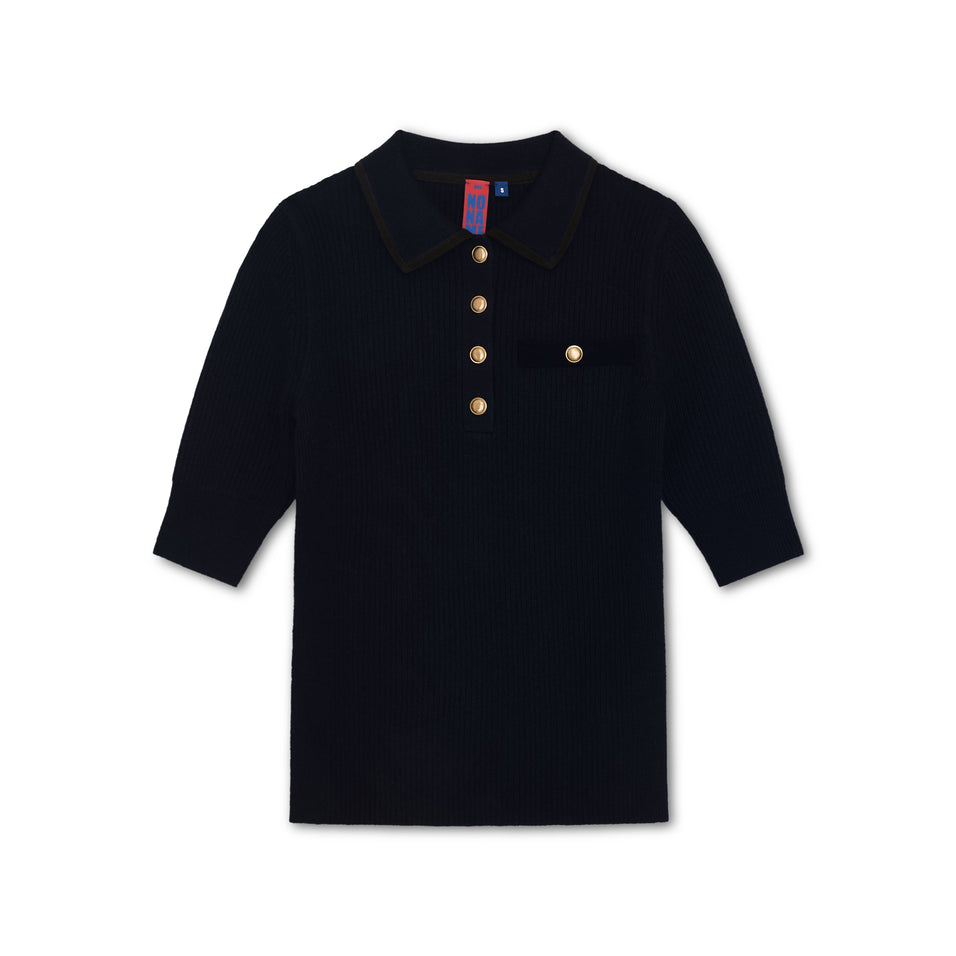 retro short sleeve polo